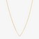 14K yellow gold rectangle link marquis diamond necklace