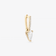 14K yellow gold pear diamond removeable pendant