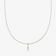 Pear diamond removeable pendant - on model