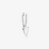 14K white gold pear diamond removeable pendant
