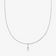 14K white gold pear diamond removeable pendant