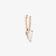 14K rose gold pear diamond removeable pendant