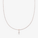 14K rose gold pear diamond removeable pendant