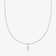 14K rose gold pear diamond removeable pendant