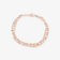 14K rose gold triple strand blake & petite nude bracelet