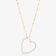 DIAMOND OPEN HEART NECKLACE