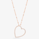 DIAMOND OPEN HEART NECKLACE