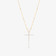 DIAMOND POINTED CROSS PENDANT NECKLACE