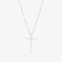 DIAMOND POINTED CROSS PENDANT NECKLACE
