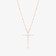 DIAMOND POINTED CROSS PENDANT NECKLACE