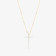 DIAMOND POINTED CROSS PENDANT NECKLACE