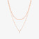SOLO DIAMOND DOUBLE STRAND NECKLACE