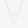 SOLO DIAMOND DOUBLE STRAND NECKLACE