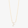 14K yellow gold cursive diamond initial pendant necklace