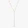 FLOATING DIAMOND LARIAT NECKLACE