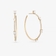 14K yellow gold small pave fancy diamond hoops