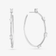 FANCY CUT DIAMOND TENNIS HOOP EARRINGS