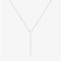 14K rose gold solo diamond blake chain lariat