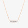BAGUETTE DIAMOND BAR PENDANT NECKLACE