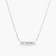 BAGUETTE DIAMOND BAR PENDANT NECKLACE