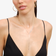 TRI COLOR GOLD NUDE CHAIN LARIAT NECKLACE