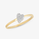 DIAMOND MINI HEART STACKING RING