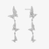 DIAMOND BUTTERFLY LINEAR EARRINGS