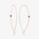 BLUE DIAMOND SMALL FLAT UPSIDE DOWN HOOPS™