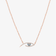 EVIL EYE DIAMOND AND BLUE DIAMOND PENDANT NECKLACE