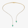 DIAMOND & EMERALD PEAR DROP CHOKER