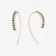 EMERALD SMALL HOOKED ON HOOPS