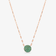 EMERALD LARGE DISC PENDANT NECKLACE