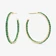 EMERALD SMALL INSIDE OUT HOOPS