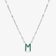EMERALD INITAL PENDANT NECKLACE