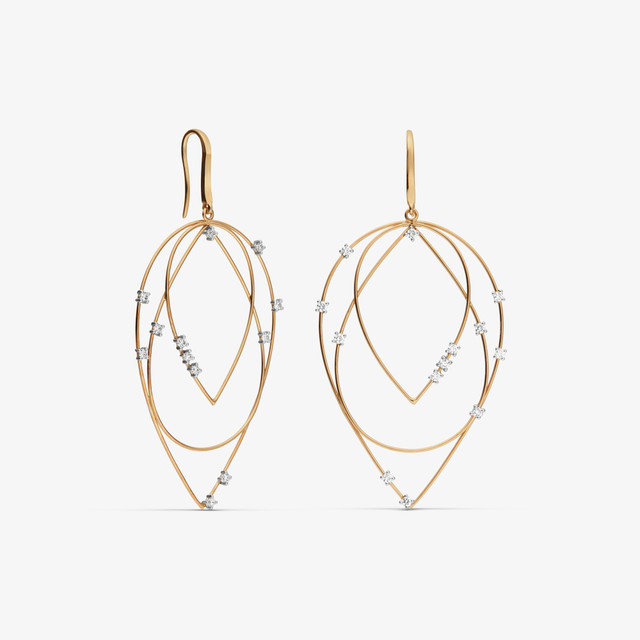 Graduating 75MM Bamboo Hoops - LANA