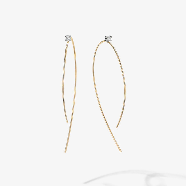 SMALL UPSIDE DOWN HOOPS - LANA