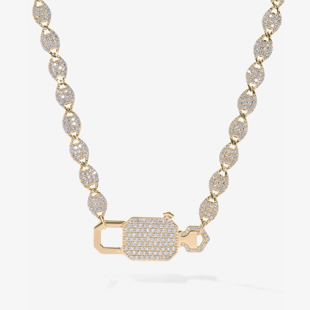 Diamond Lock & Key Necklace - Razny Jewelers