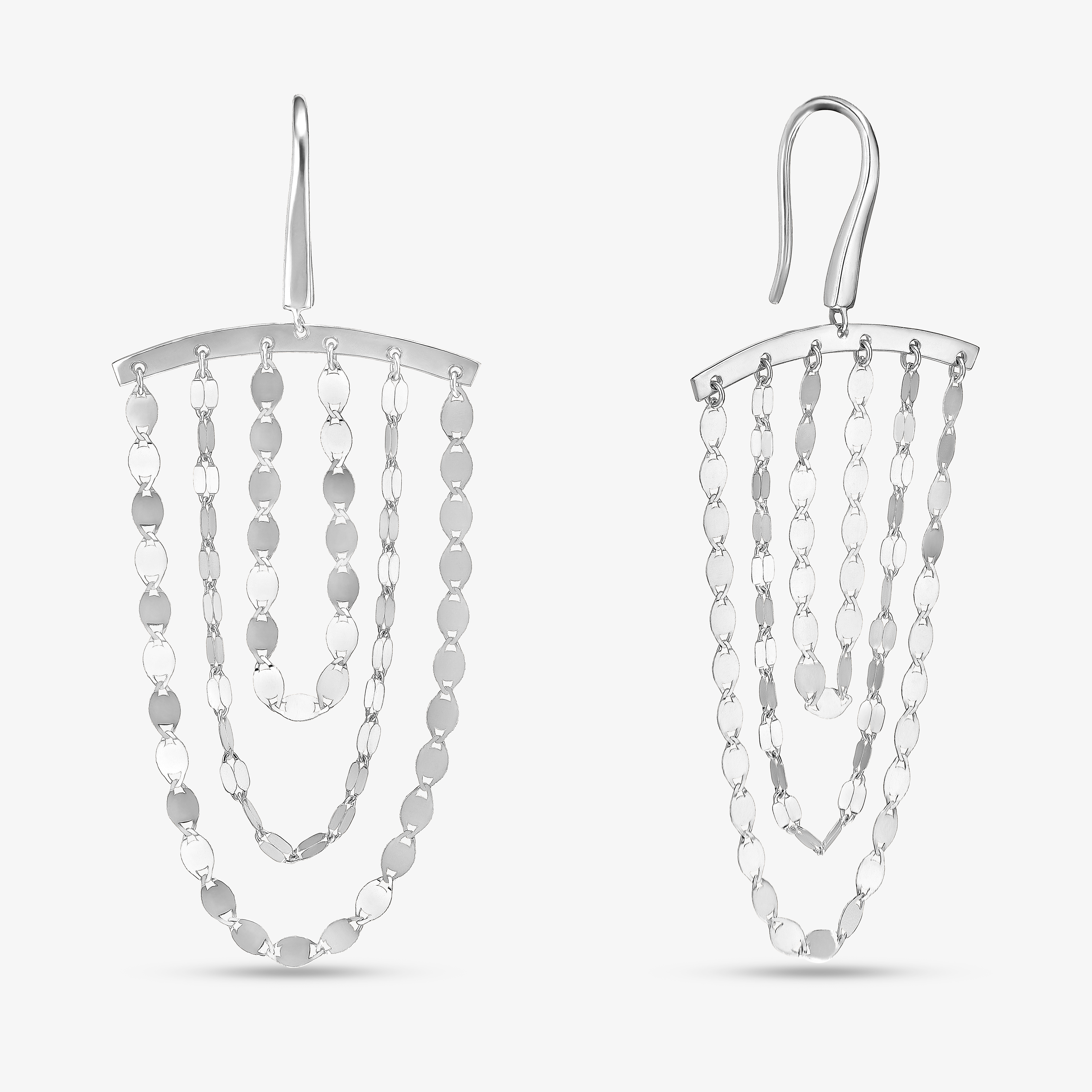 Lana Petite Nude & Blake® Cascade Earrings In In 14k White Gold