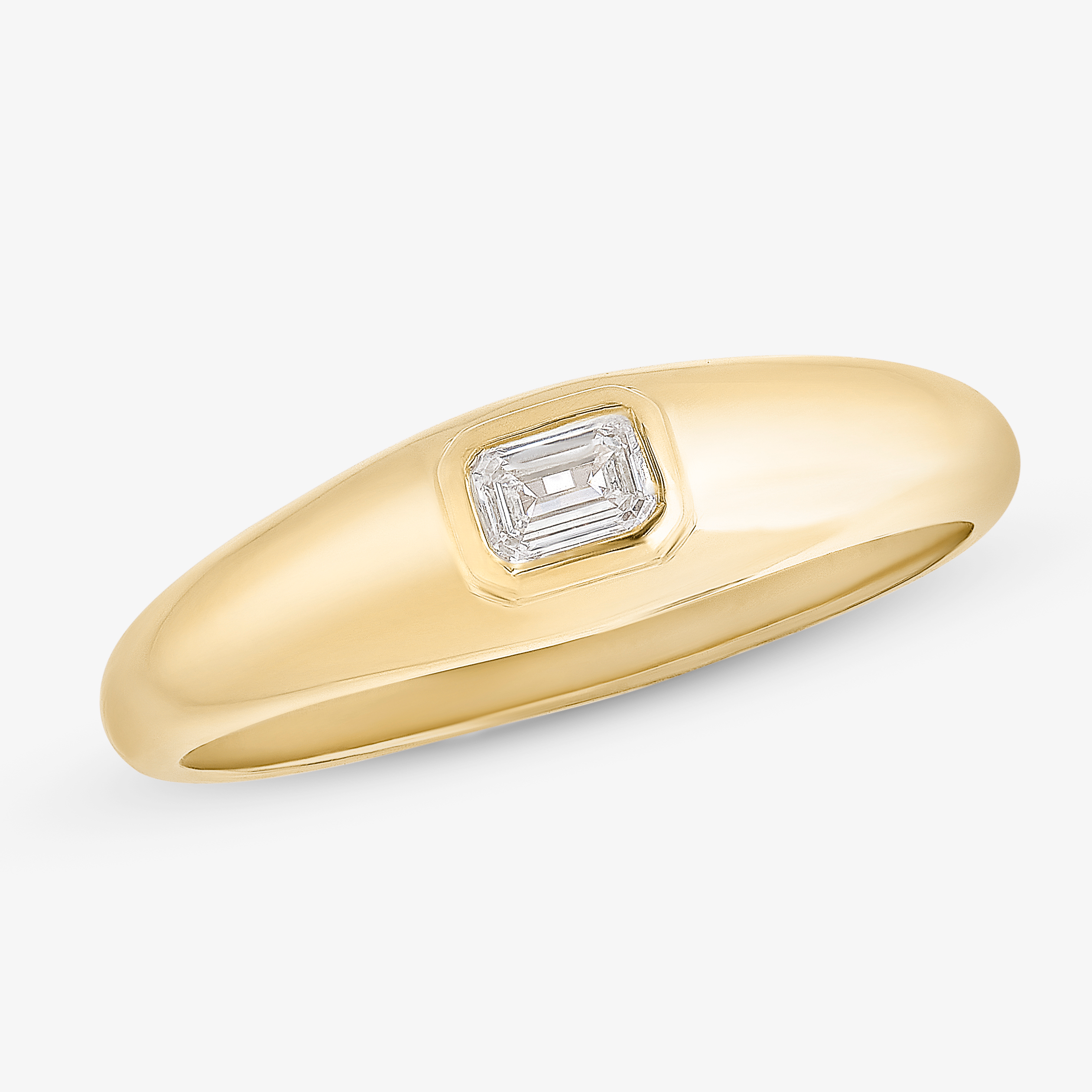 Lana Solo Emerald Diamond Protofusion Ring In In 14k Yellow Gold