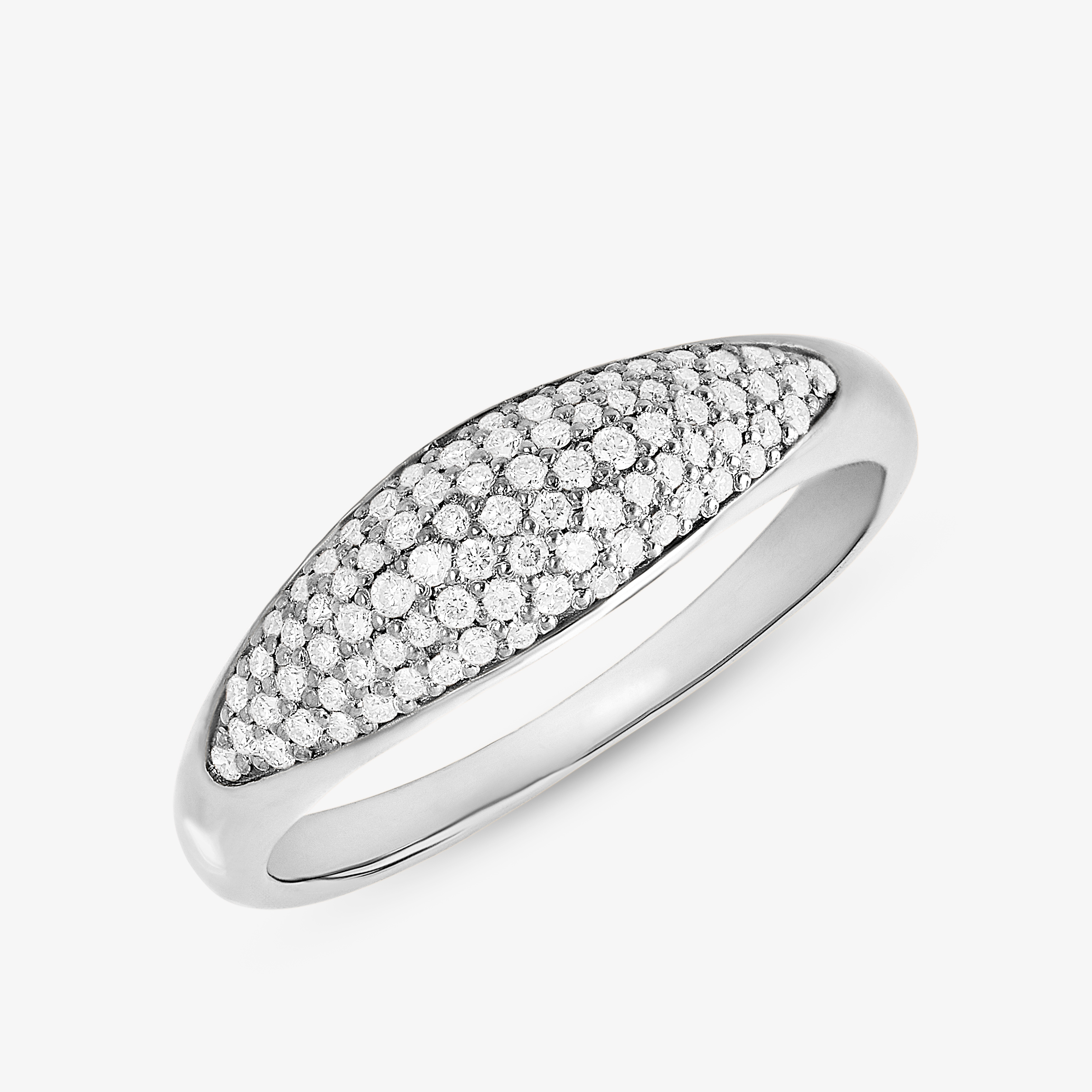Lana Diamond Dipped Protofusion Thin Ring In In 14k White Gold