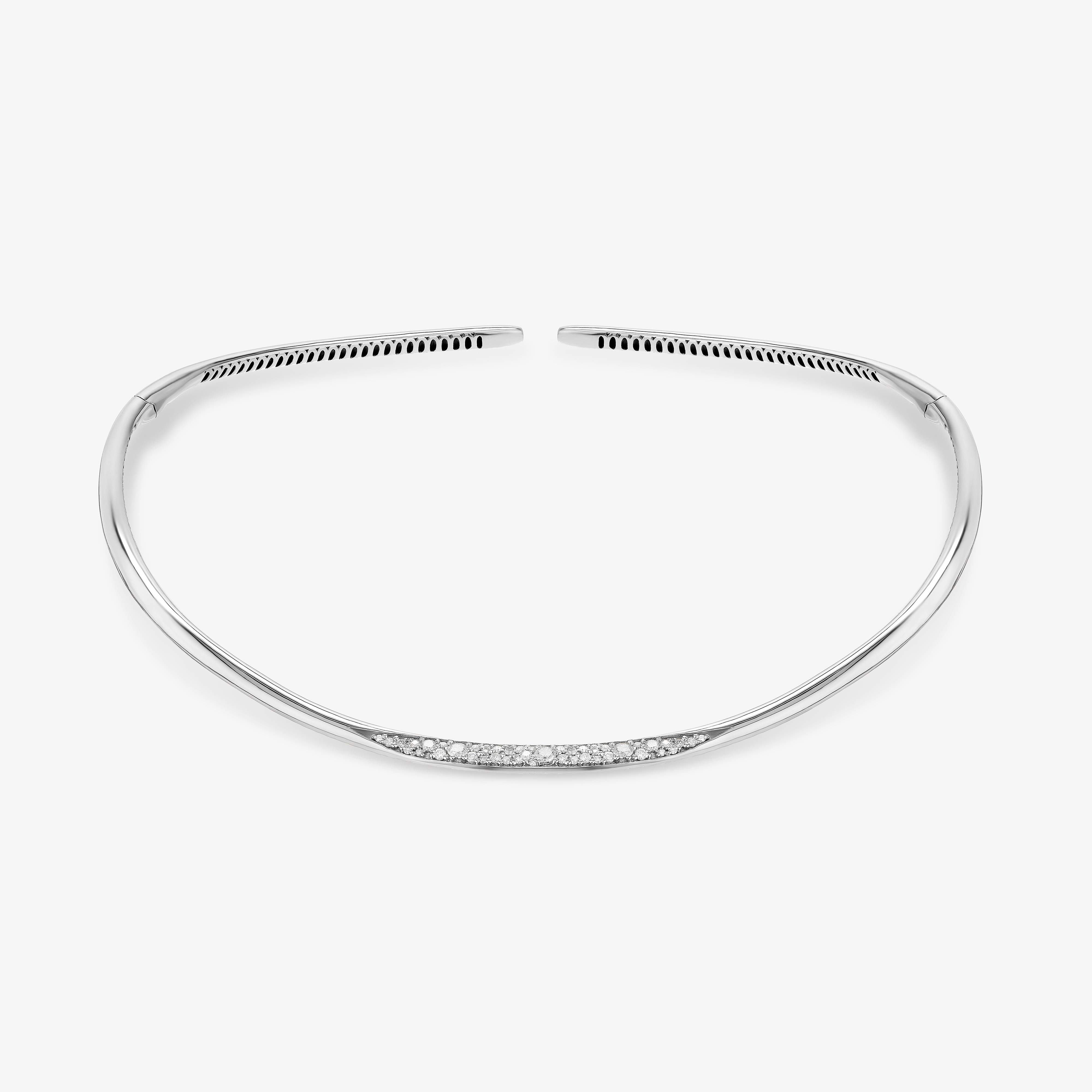 Lana Diamond Dipped Protofusion Choker In In 14k White Gold