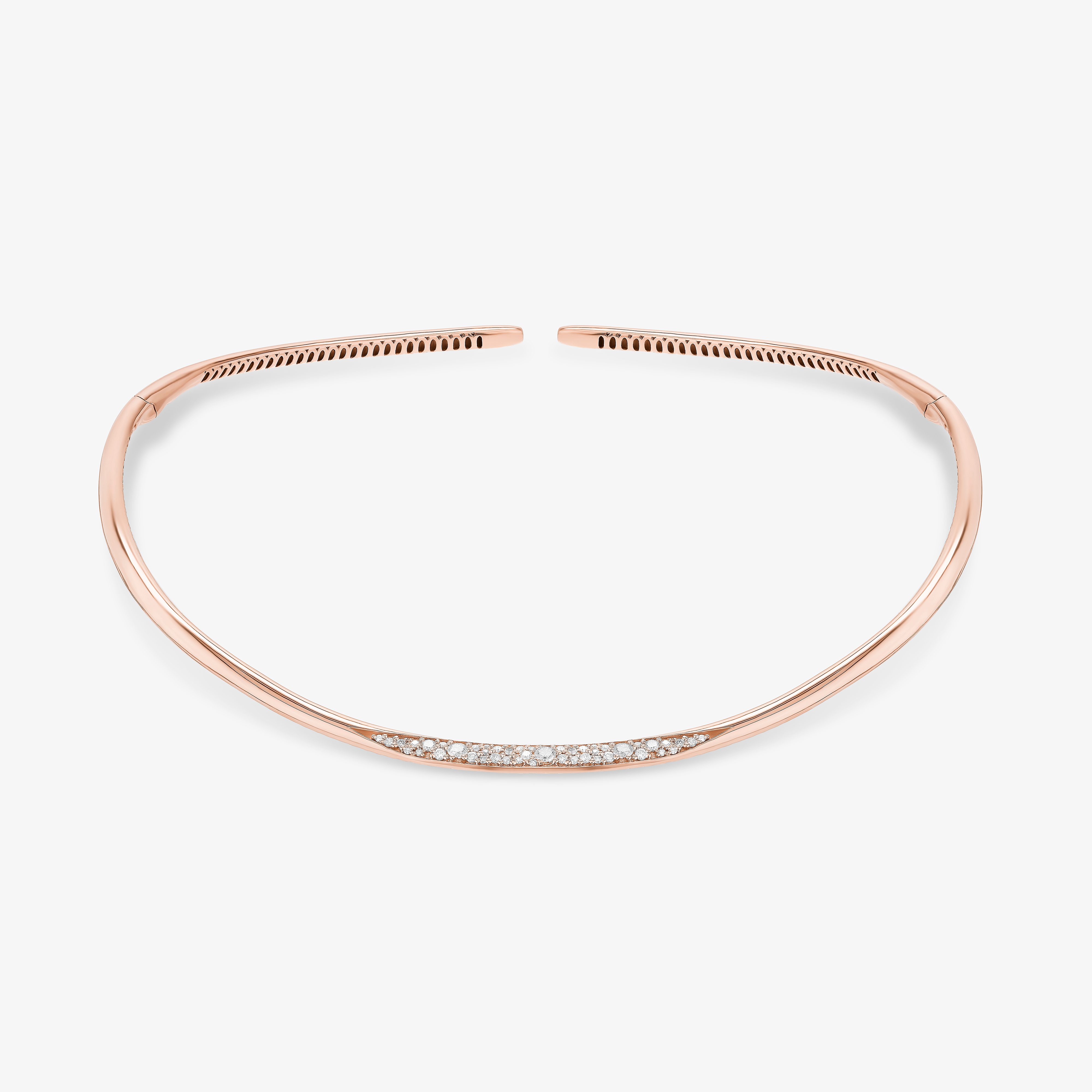 Lana Diamond Dipped Protofusion Choker In In 14k Rose Gold