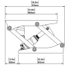 Shockwave S5-SS 316 Sentinel Seat Suspension Pedestal - 316 Stainless Steel - DImensions