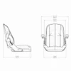 Shockwave Corbin Mid-Back Helm Seat - Storm White