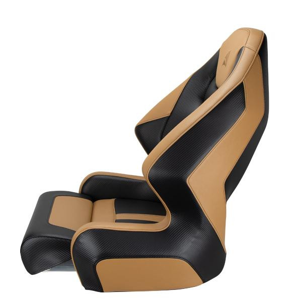 Relaxn Mako Premium Boat Seat Carbon & Tan (293950) Boat Seats
