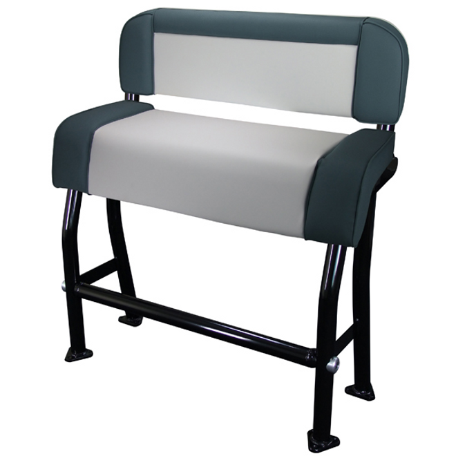 Relaxn Centre Console Leaning Post Seat White/Grey with Black Frame