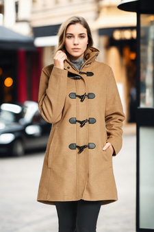 Dana Camel Waterproof Wool Winter Coat