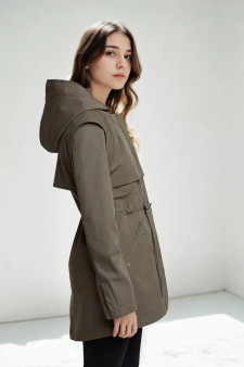 Olive Provocateur Waterproof midweight jacket