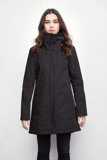 Clara Waterproof Cotton Twill in Black