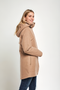 Hailey Camel Waterproof Winter Coat side